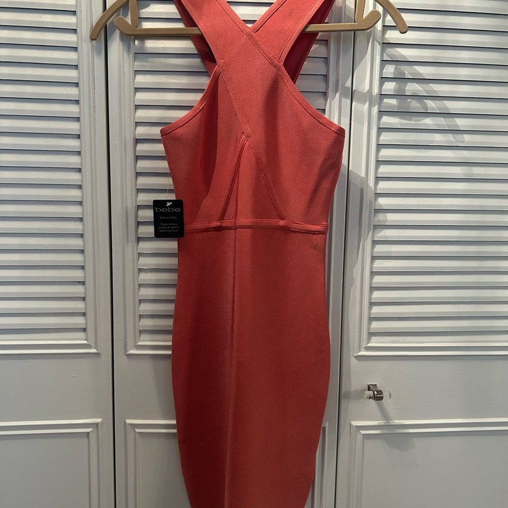 Bebe Bodycon Coral Dress